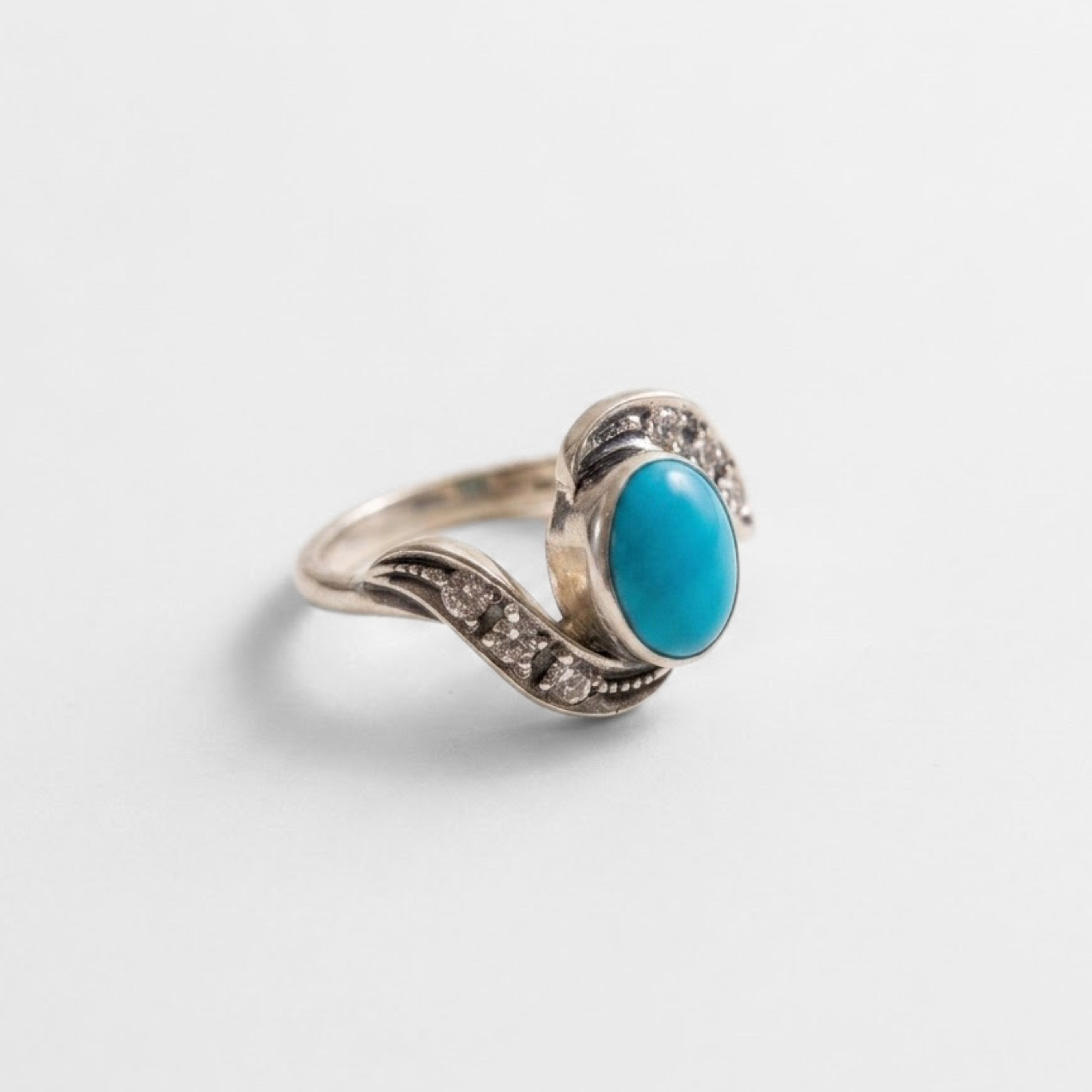 Turquoise Ring - Sleeping Beauty Ring - Blue Vintage Ring – Adina