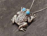 Pendentif Grenouille En Argent 925 Oxydé – Amulette Symbole, 3,5 Cm, Bijou Fantaisie élégant, Chaîne Non Incluse - 11