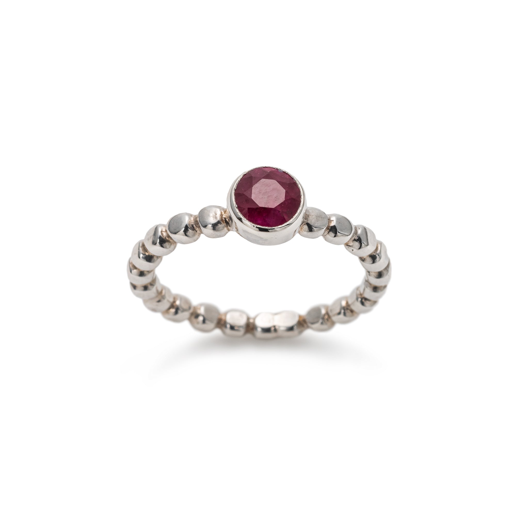 Band on sale ruby ring