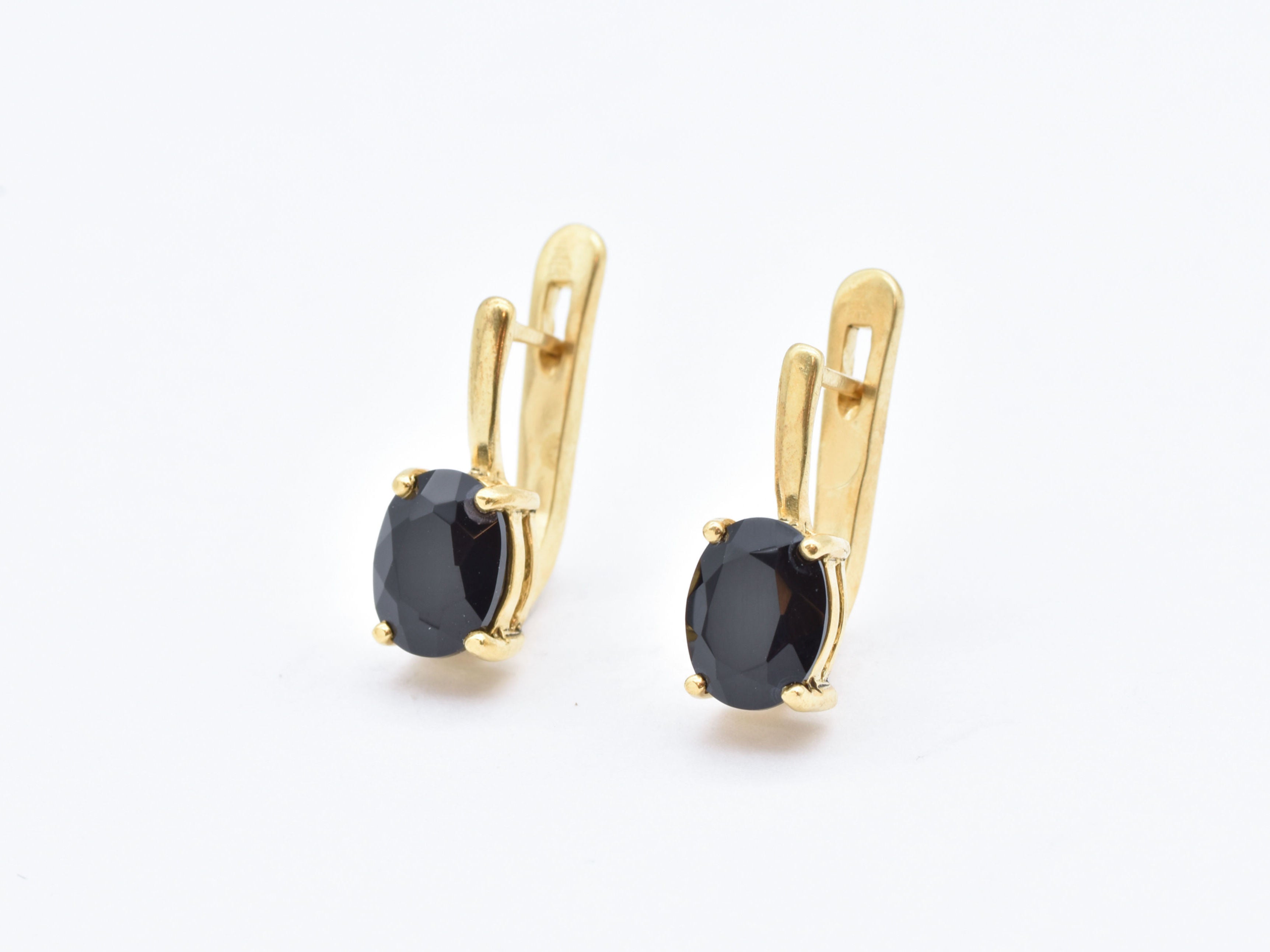 Gold Onyx Earrings - Natural Onyx Earrings, Black Onyx Earrings – Adina  Stone Jewelry