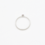 Certified Ruby Gold Ring - Real 14k White Gold Ring - Genuine Ruby Solitaire Ring