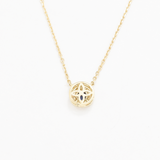 Sapphire Gold Necklace - Certified Sapphire Gold Necklace - 14k Solid Gold Necklace