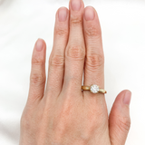 CERTIFIED 1 Carat Diamond Ring - Solid 14k Gold Ring - Real Diamond Engagement Ring