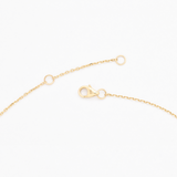 Diamond Triangle Necklace - Solid 14k Gold Necklace - Minimalist Gold Necklace