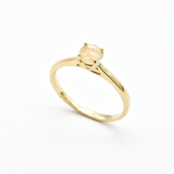 Genuine Opal Ring - Opal Engagement Ring - 14k Gold Opal Ring