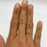 Blue Sapphire Ring - Solid 14k Yellow Gold Ring - Dainty Sapphire Ring
