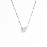 Diamond White Gold Necklace - Certified Diamond Necklace - Solid Gold Necklace