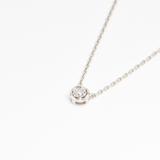 Diamond White Gold Necklace - Certified Diamond Necklace - Solid Gold Necklace