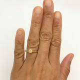 Genuine Opal Ring - Opal Engagement Ring - 14k Gold Opal Ring