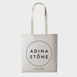 The Adina Stone Tote - Cotton Canvas Bag - Re-usable Shopping Bag
