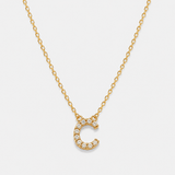 14K Solid Gold Diamond Letter Necklace - Personalized Pavé Diamond Initial Necklace - Custom Multi-Letter Charm Necklace