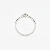 Genuine Blue Diamond Ring - Dainty Diamond Ring - 18k White Gold Ring