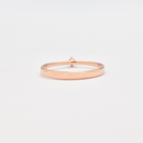 Genuine Sapphire Ring - Real 14k Rose Gold Ring - Dainty Solitaire Ring