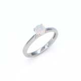 Certified Opal Ring - 18k Solid Gold Ring - Genuine Opal Ring