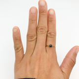 CERTIFIED Real Sapphire Ring - Solid 14k Gold Ring - Genuine Sapphire Engagement Ring