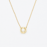 CERTIFIED Natural Diamond Necklace – 14k Solid Gold Necklace – Real Gold Diamond Dainty Necklace