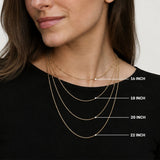 Gold Letter M Pendant - Personalized Necklace - Name Initial Pendant