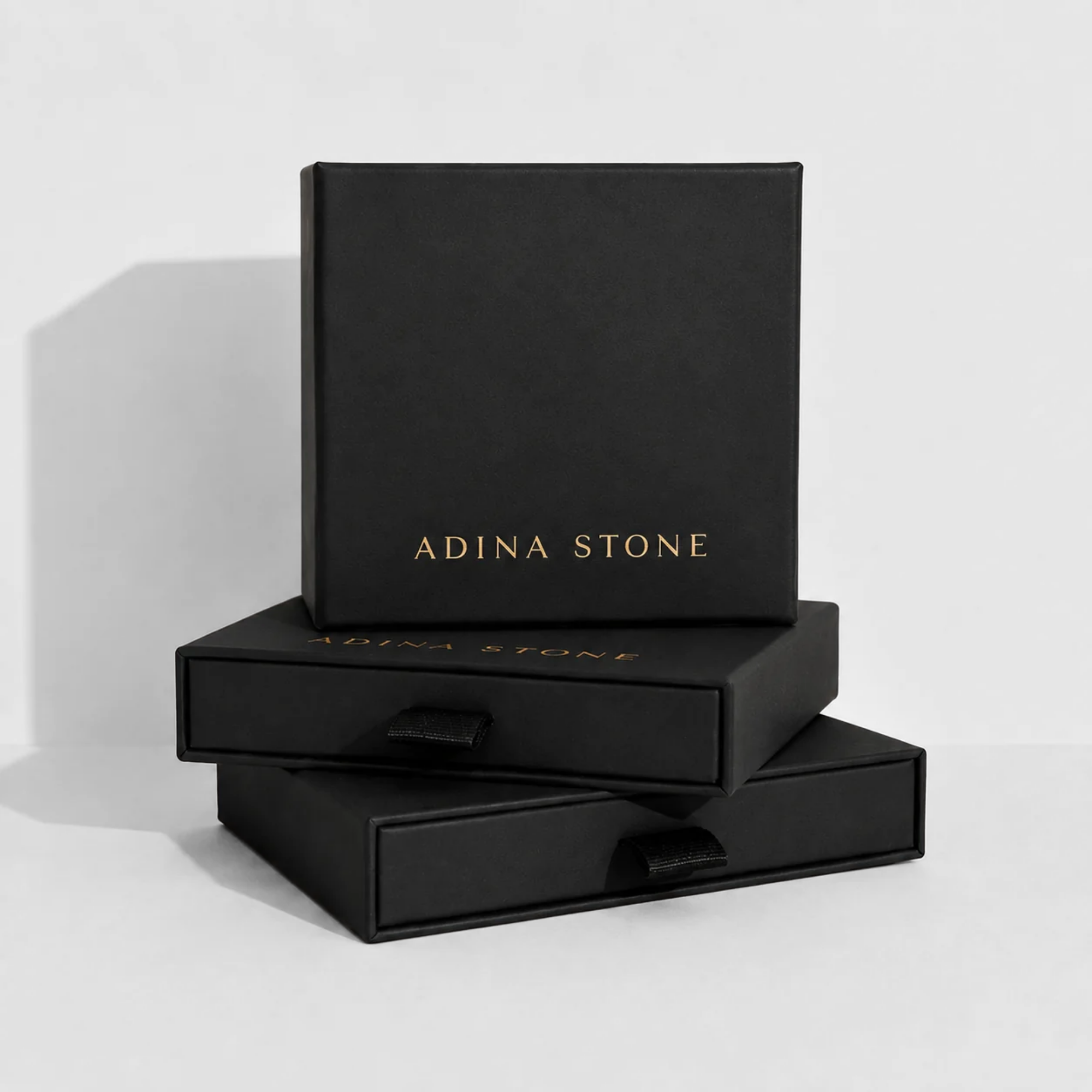 Ideal gifting ideas, Adina Stone Jewelry comes in a luxury cardboard box ready for gifting, green sustainable jewelry box.