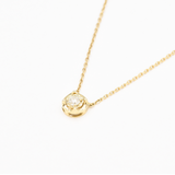 CERTIFIED Natural Diamond Necklace – 14k Solid Gold Necklace – Real Gold Diamond Dainty Necklace