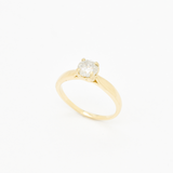 CERTIFIED 1 Carat Diamond Ring - Solid 14k Gold Ring - Real Diamond Engagement Ring