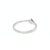 Ruby White Gold Ring - Genuine Ruby Ring - Real White Gold Ring