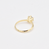 1 Carat Diamond Ring - Classy Engagement Ring - Real Gold Solitaire Ring