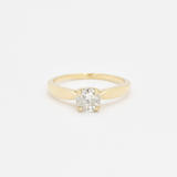 CERTIFIED 1 Carat Diamond Ring - Solid 14k Gold Ring - Real Diamond Engagement Ring