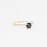 CERTIFIED Real Sapphire Ring - Solid 14k Gold Ring - Genuine Sapphire Engagement Ring