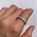 Diamond Eternity Ring - Sparkly Stackable Band - Diamond Wedding Band