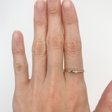 CERTIFIED Diamond Ring - Genuine Sapphire Ring - Solid 14k Gold Ring