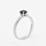 Real Sapphire Gold Ring - Certified Sapphire Ring - 18k Solid Gold Ring