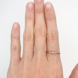 CERTIFIED Real Diamond Ring - Solid 14k Rose Gold Ring - Genuine Diamond Engagement Ring