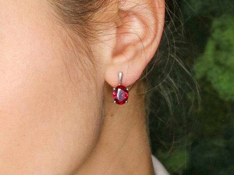 Tanzanite Earrings, Natural Tanzanite, Tanzanite Studs, December Birthstone, Stud Earrings, Simple Blue Earrings, Oval Studs, Solid Silver