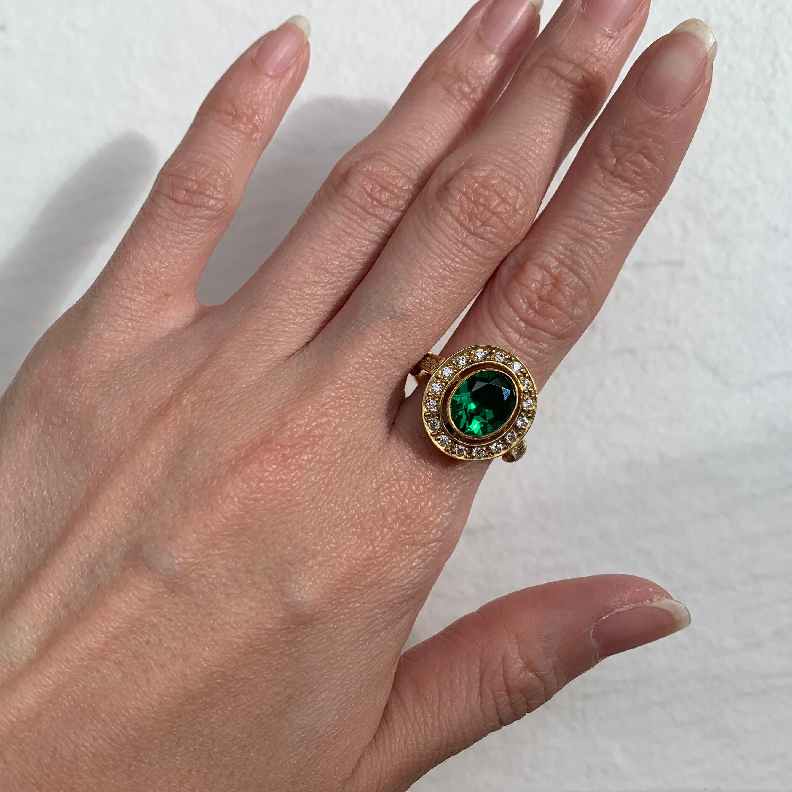 Rose Gold Emerald Ring, Rose Gold Antique Ring, Gold Vintage Ring, Antique Emerald Ring, Antique Ring, Vintage Ring, Created Emerald Ring