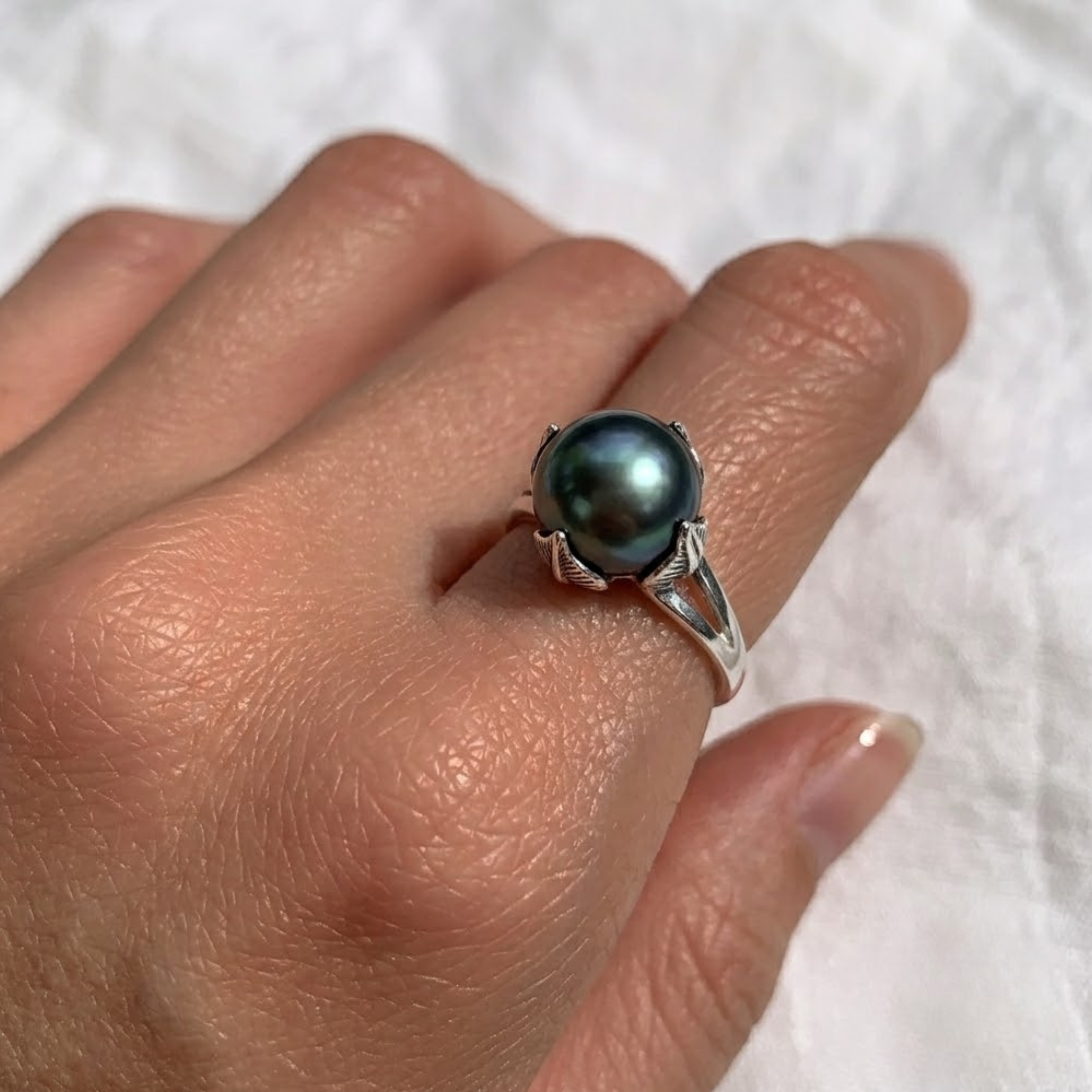 Adina Stone material options for 925 Sterling Silver, 18K Yellow Gold Vermeil, 18K White Gold Vermeil, 18K Rose Gold Vermeil.