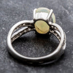 Charming 925 Sterling Silver Opal Ring, representing October's birthstone, perfect for gifting and everyday chic.