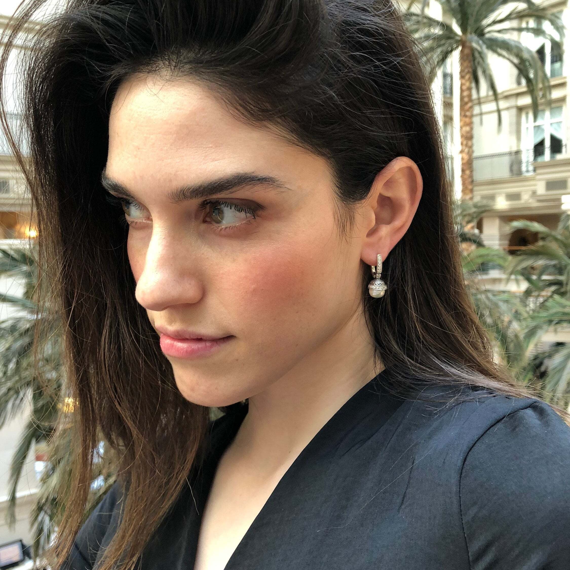 White Pearl Earrings, Natural Pearl Earrings, June Birthstone, Vintage Earrings, Vintage Style, June Earrings, Solid Silver, White Earrings