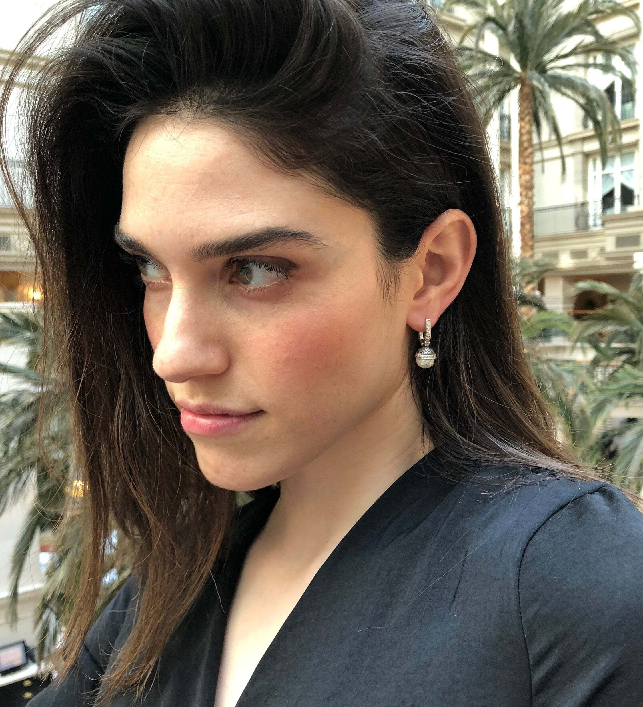 White Pearl Earrings, Natural Pearl Earrings, June Birthstone, Vintage Earrings, Vintage Style, June Earrings, Solid Silver, White Earrings