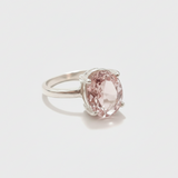 Gold Morganite Ring - Rose Gold Promise Ring - Pink Promise Ring
