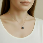 Stylish 925 Sterling Silver Pearl Pendant with natural white pearl, a thoughtful gift for June birthdays and special occasions.