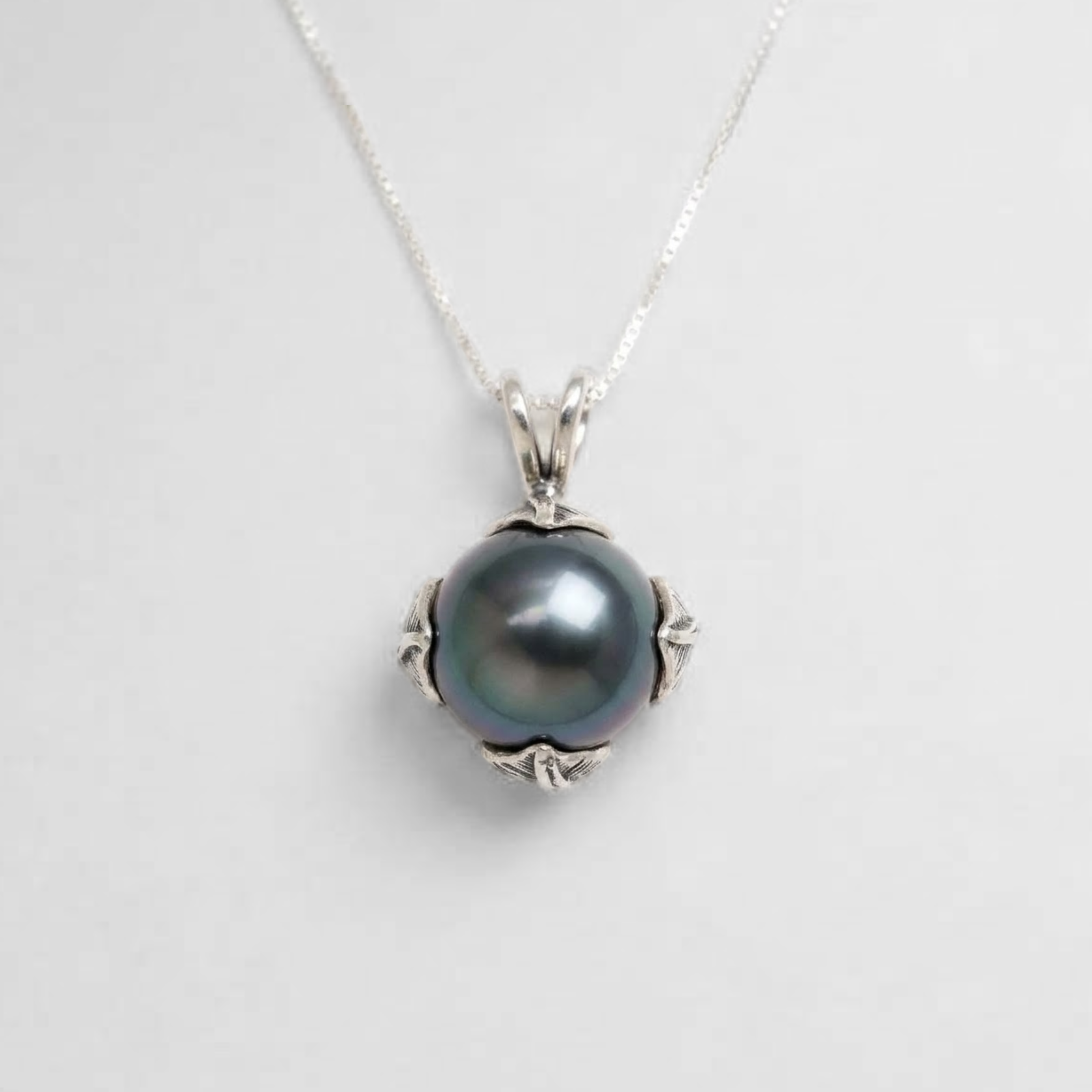 Natural Pearl Pendant made in 925 Sterling Silver with Natural White Pearl in Prong setting, June Birthstone gift idea, symbolizes purity and integrity, ideal for everyday wear and perfect for birthday gifting and special occasions.