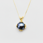 Natural Pearl Pendant made in 18k Gold Vermeil with Natural White Pearl in setting, June Birthstone gift idea, symbolizes purity and integrity, ideal for everyday wear and perfect for birthday gifting and special occasions.