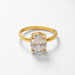 Gold Vermeil Diamond Solitaire Ring - Timeless elegance for daily wear and cherished gifts on birthdays and special celebrations.