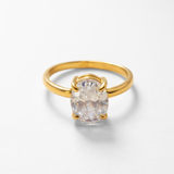 Gold Vermeil Diamond Solitaire Ring - Timeless elegance for daily wear and cherished gifts on birthdays and special celebrations.