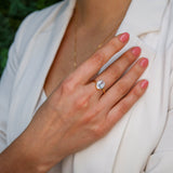 Gold Diamond Ring - Sparkly Solitaire Ring - Diamond Engagement Ring