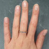 Amethyst Ring, Natural Amethyst, February Ring, Full Eternity Band, Amethyst Band, February Birthstone, Eternity Vintage Ring, Eternity Ring(1)