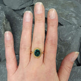 Emerald Ring, Antique Ring, Vintage Ring, Antique Emerald Ring, Antique Rings, Sterling Silver Ring, Green Vintage Ring, Created Emerald (507885205)(1)