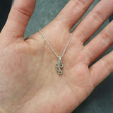 Gold Diamond Pendant - Dainty Diamond Necklace, Diamond Pendant