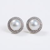 Pearl Statement Earrings - White Pearl Studs - Pearl Classy Earrings