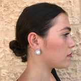 Pearl Statement Earrings - White Pearl Studs - Pearl Classy Earrings